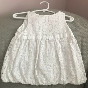 Lilly Pulitzer white lace baby girl dress 12-18m